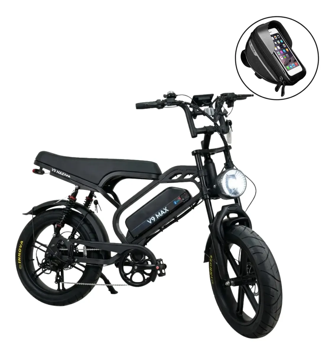 Bicicleta Bike Eletrica V9 Max 60km Autonomia Urbana 32km/h